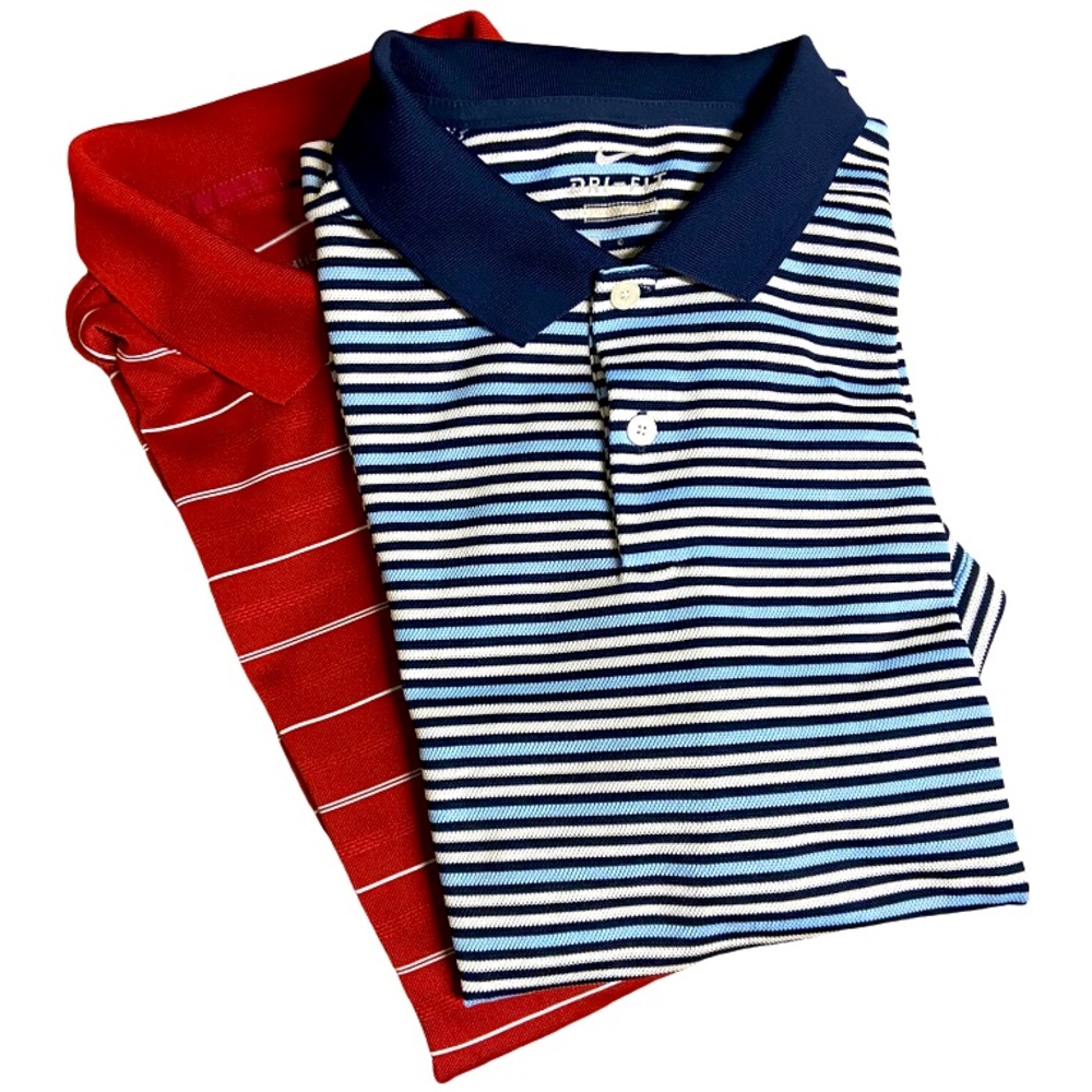 Set of 2 NIKE DRI FIT Golf Shirts